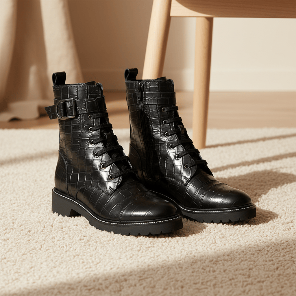 Flavia - Noir Croco – Image 5