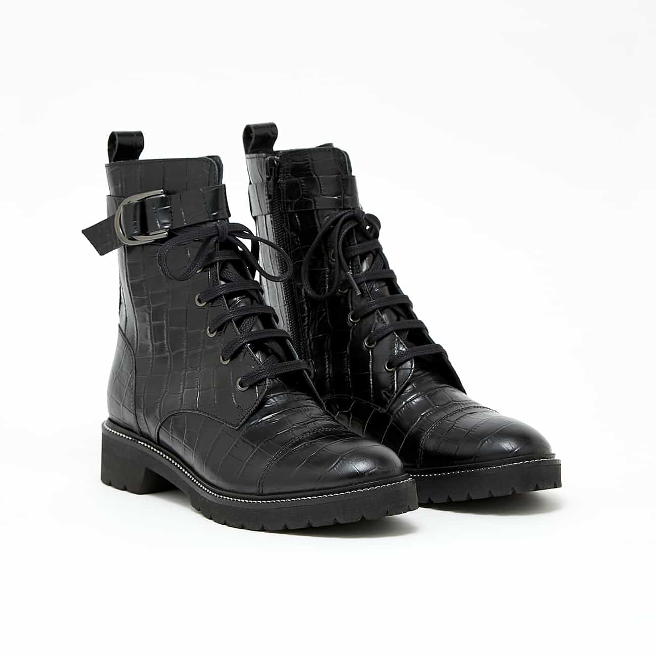Flavia - Noir Croco – Image 2