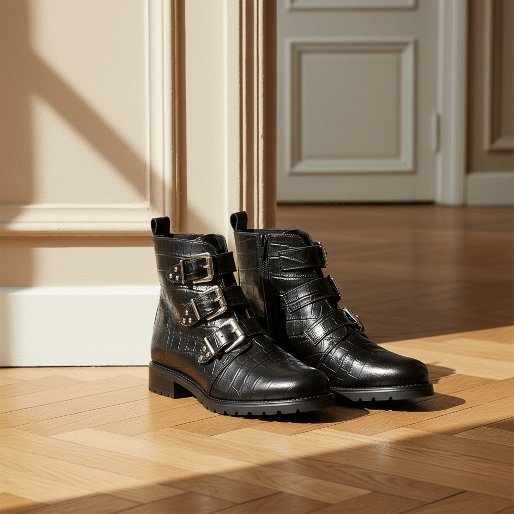 Firenza - Noir Croco Vernis – Image 5