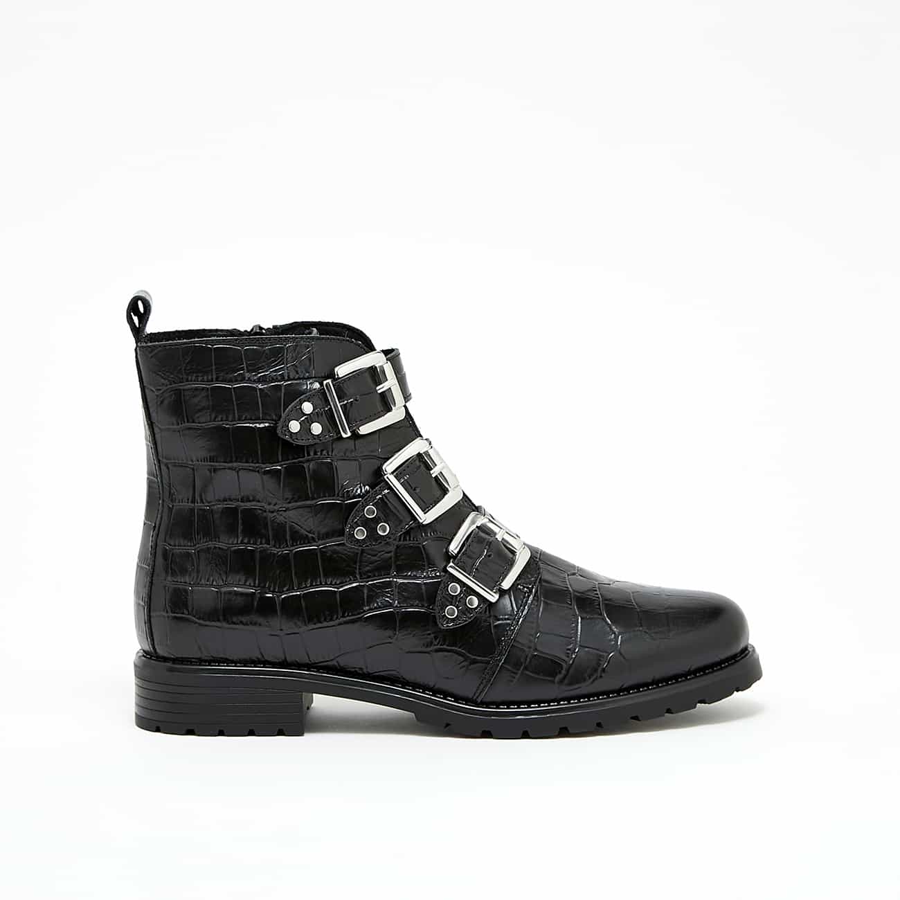 Firenza - Noir Croco Vernis