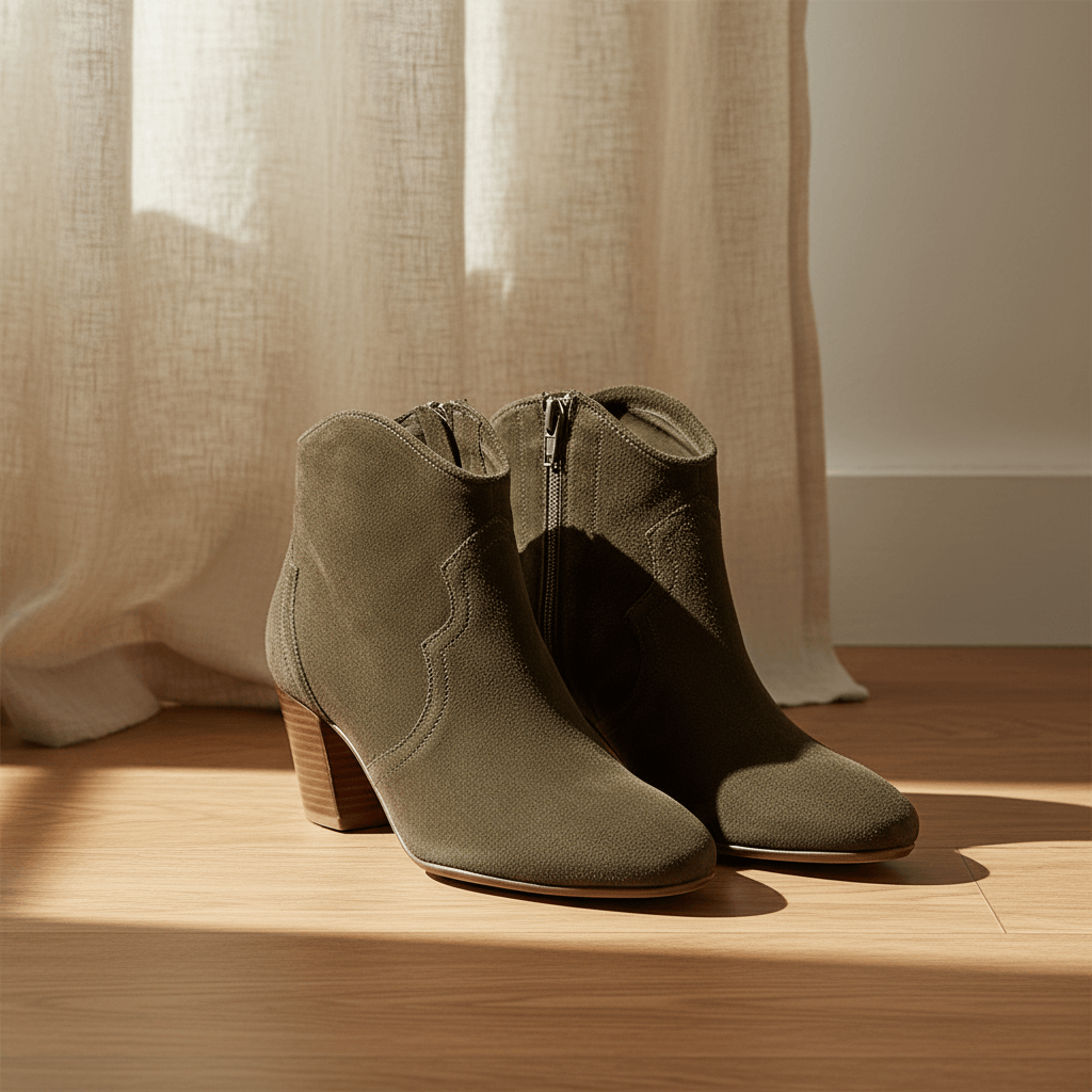 Fidelia - Kaki Suede – Image 5