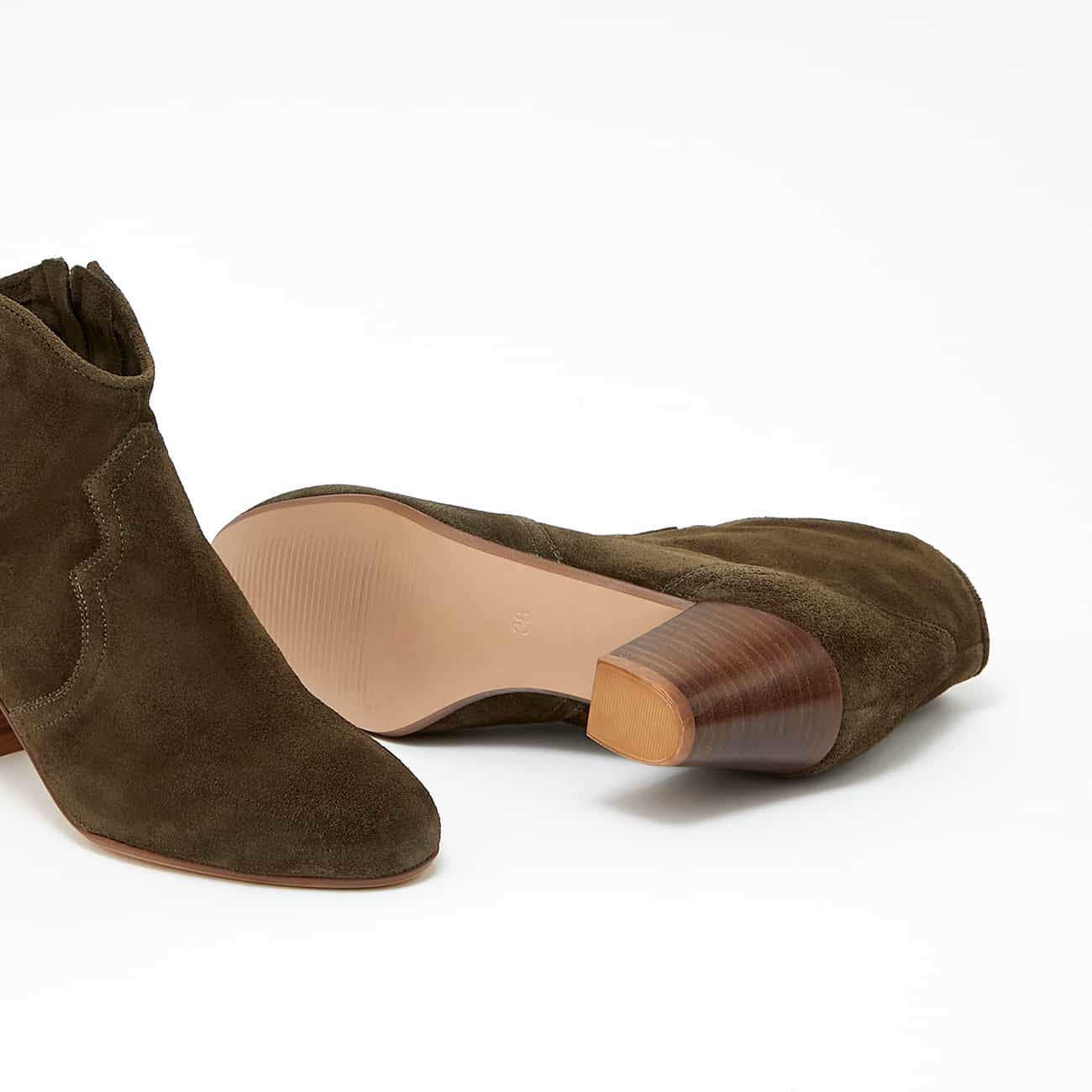 Fidelia - Kaki Suede – Image 4