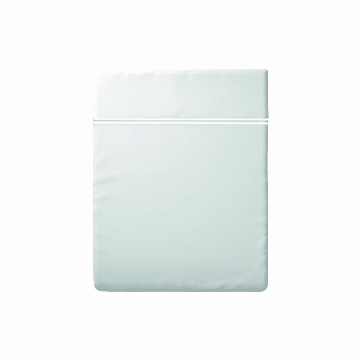 Drap plat satin de coton - Annecy Blanc / Blanc - 240 x 300 cm