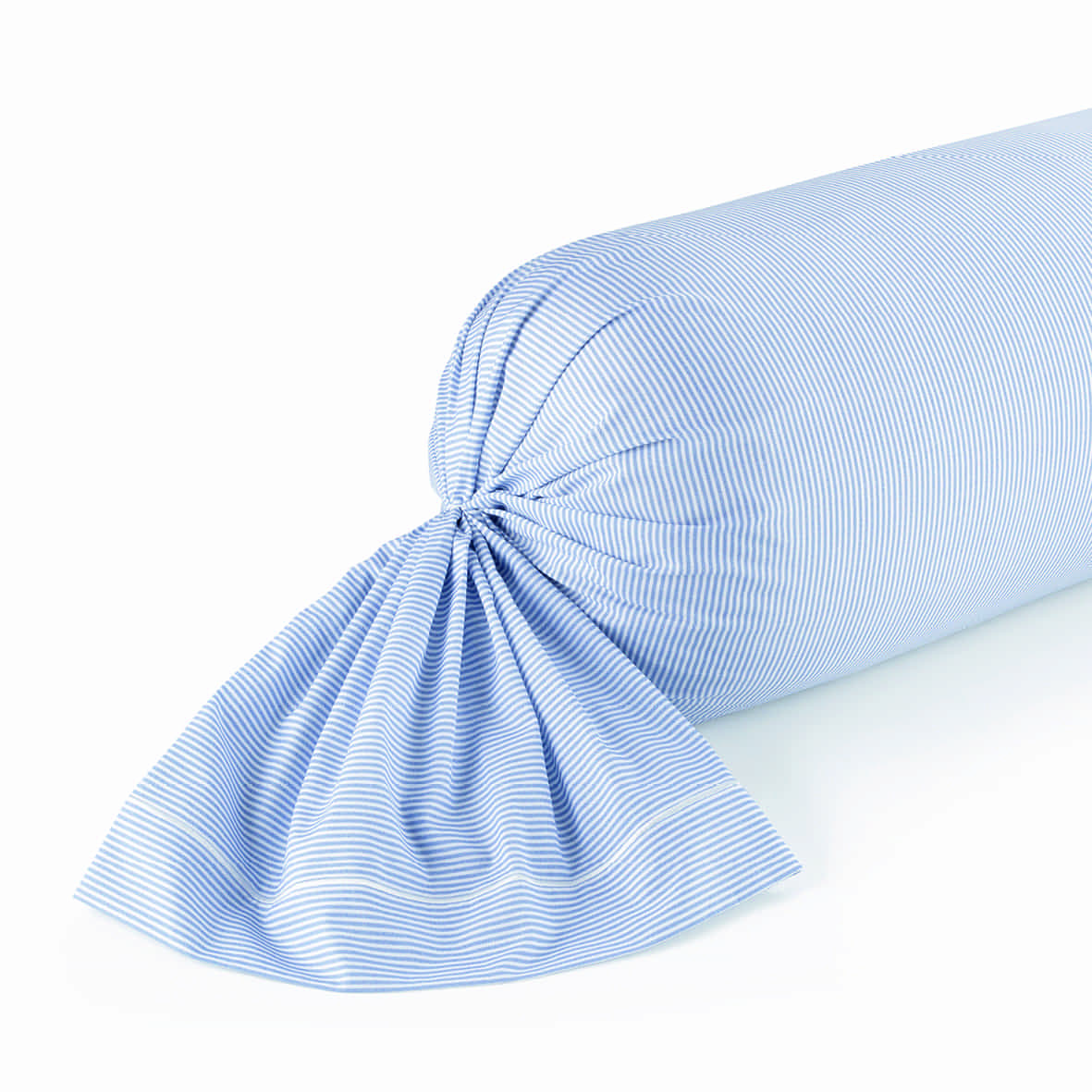Taie de traversin coton percale - Sorbonne Bleu clair - 43 x 210 cm