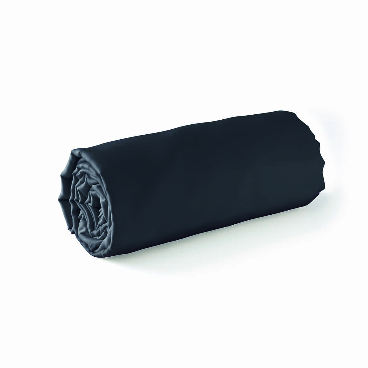 Drap-housse satin de coton - Uni Gris 03 - 140 x 200 x 30 cm