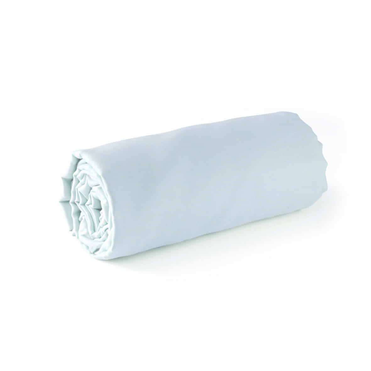 Drap-housse satin de coton -  Blanc 01 - 180 x 200 x 30 cm