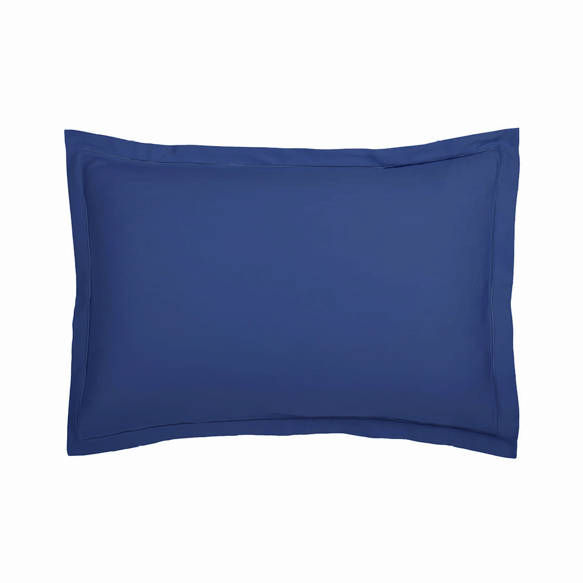 Taie d'oreiller satin de coton - Uni 1 baratta Bleu 06 - 2 x (50 x 70 cm)