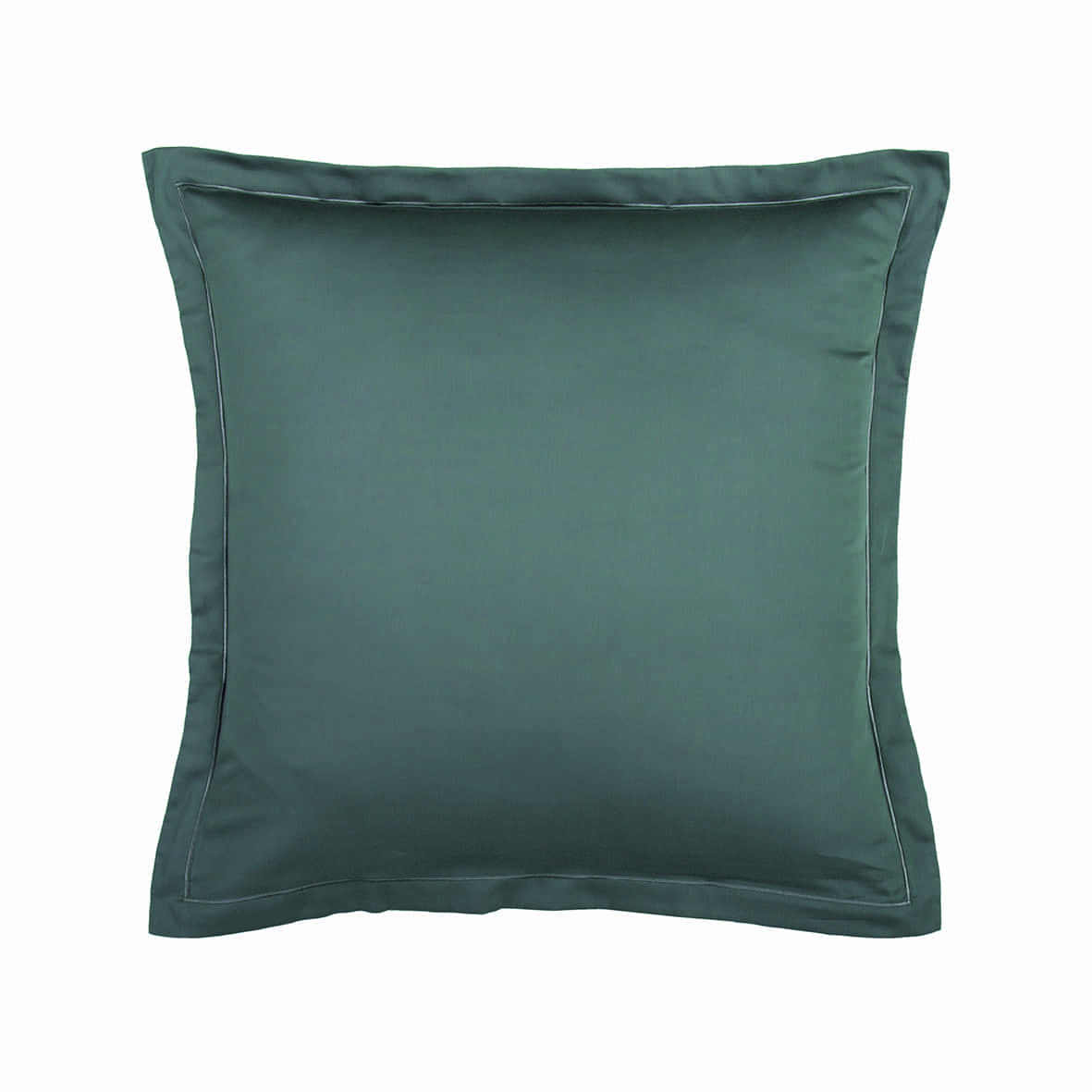 Taie d'oreiller satin de coton - Uni 1 baratta Gris 02 - 2 x (63 x 63 cm)