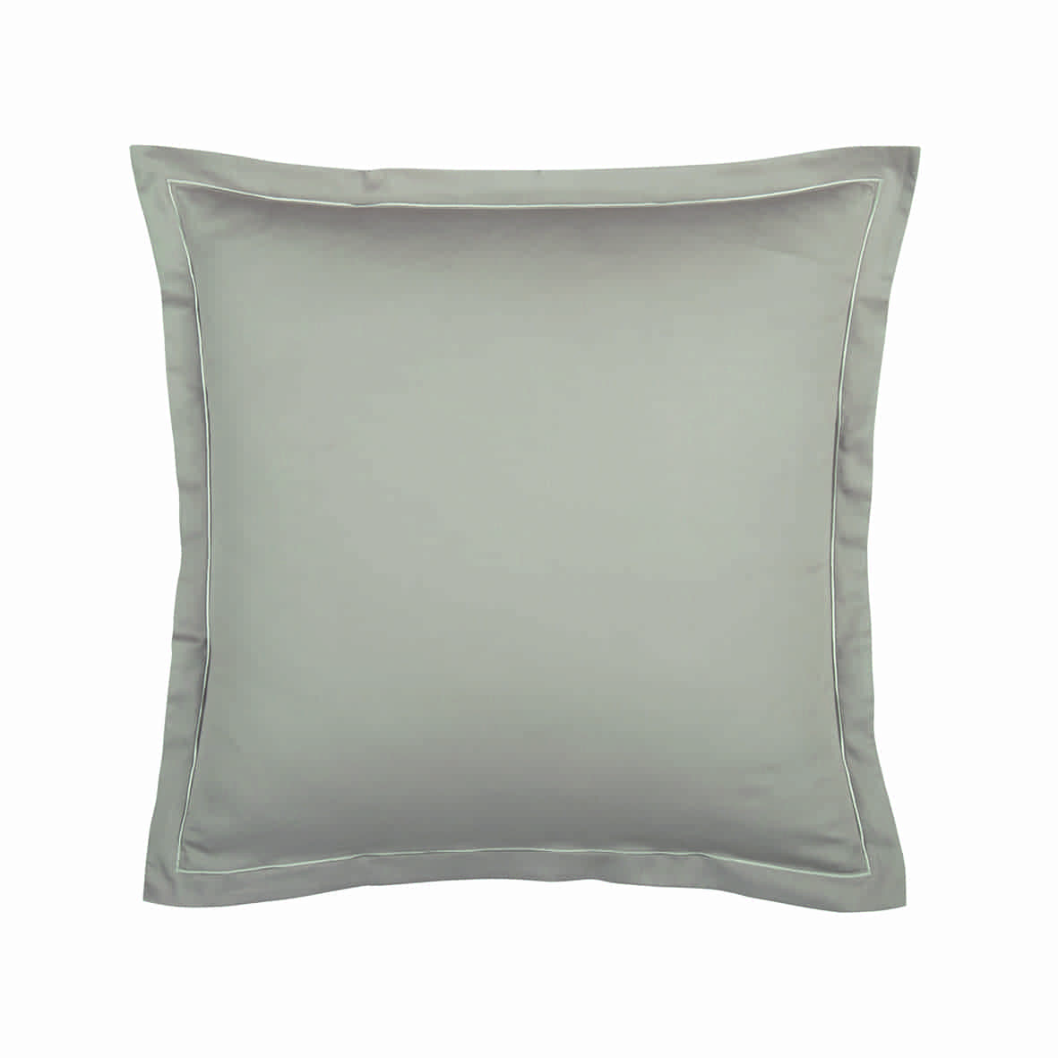 Taie d'oreiller satin de coton - Uni 1 baratta Taupe 01 - 2 x (63 x 63 cm)