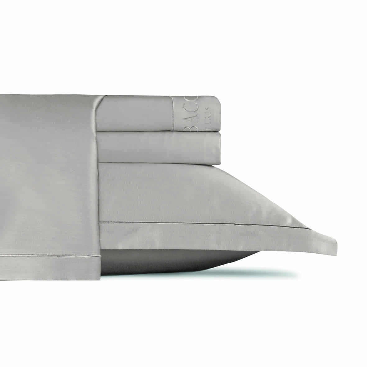 Ensemble de draps satin de coton - Uni 1 baratta Taupe 01 - 240 x 300 cm + 180 x 200 x 30 cm + 2 x (50 x 70 cm)