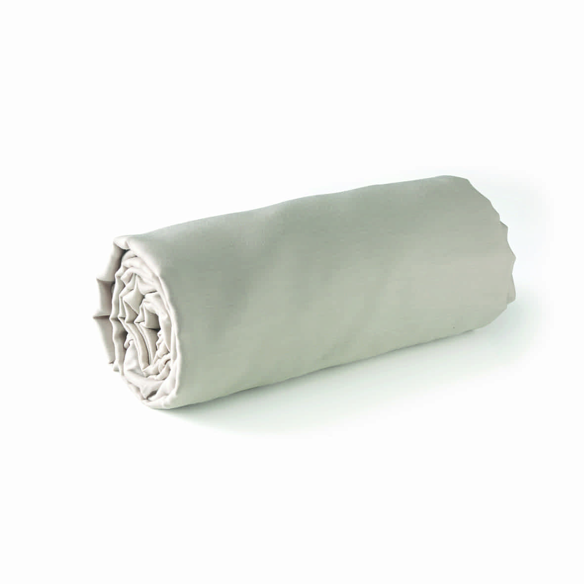 Drap-housse satin de coton - Uni Taupe 05 - 160 x 200 x 30 cm