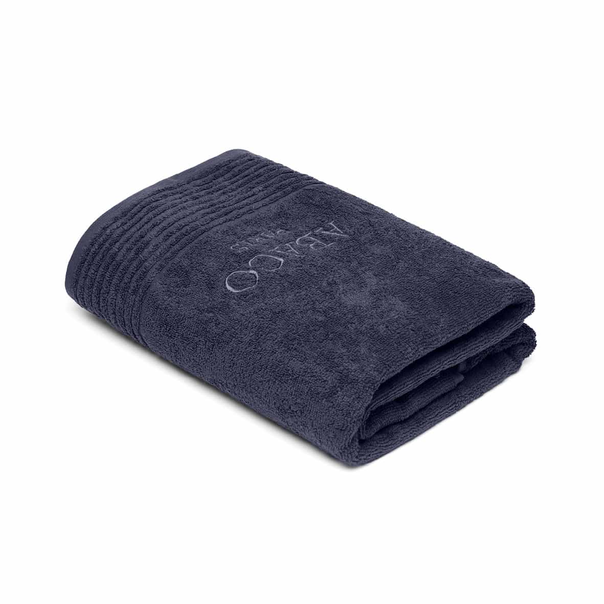 Drap de bain coton peigné LT - Ecume Bleu foncé - 100 x 150 cm