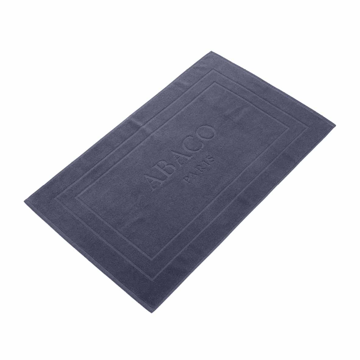 Tapis de bain coton - design 19 Bleu gris - 60 x 100 cm