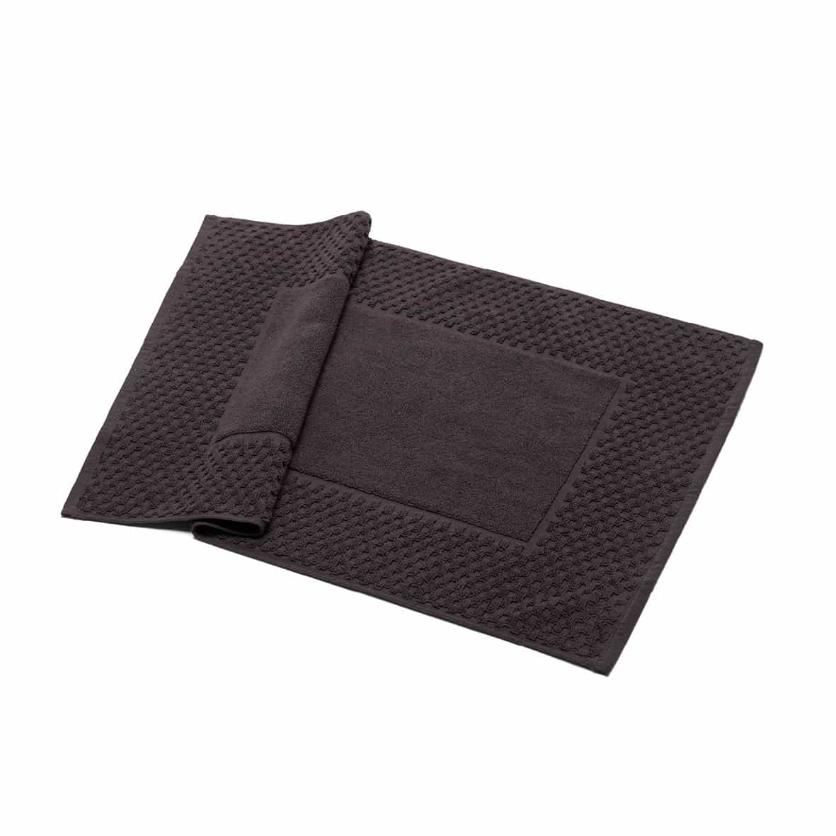 Tapis de bain coton - design 18 Gris foncé - 50 x 70 cm