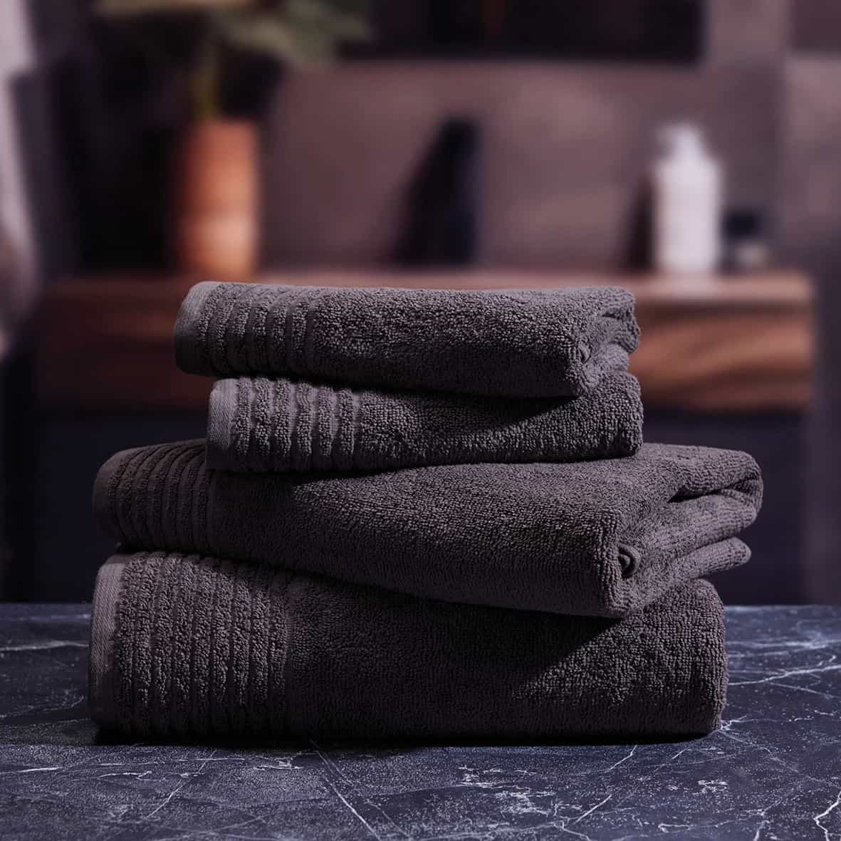 Tapis de bain coton - design 19 Gris foncé - 60 x 100 cm – Image 3