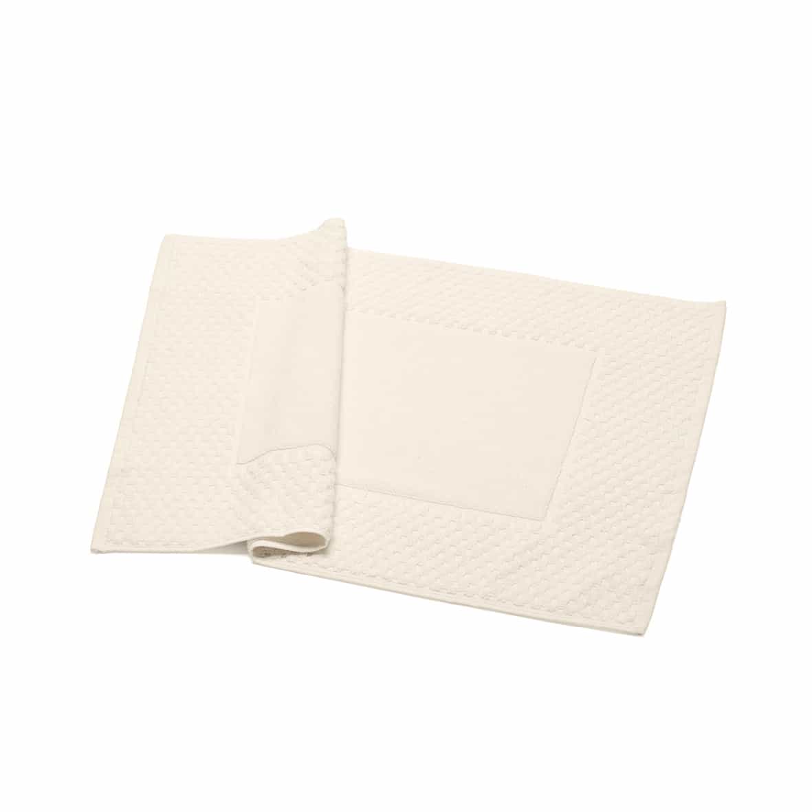 Tapis de bain coton - design 18 Ivoire - 50 x 70 cm