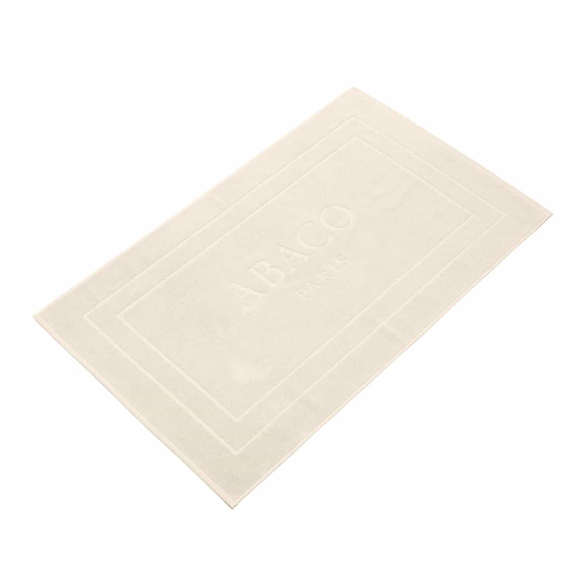 Tapis de bain coton - design 19 Ivoire - 60 x 100 cm