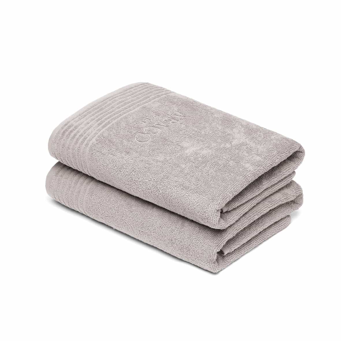 Drap de bain coton peigné LT - Ecume Sable - 2 x (70 x 140 cm)