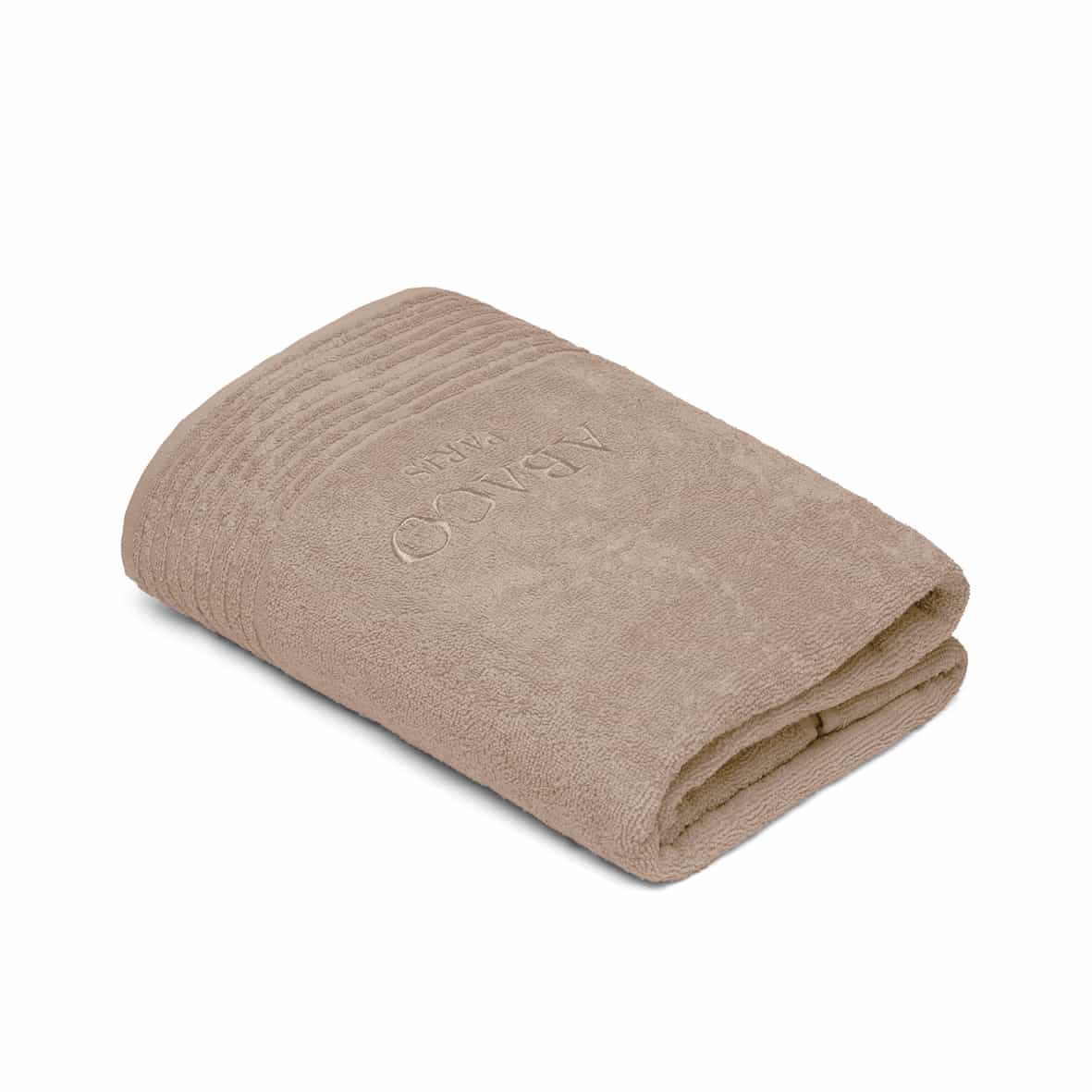 Drap de bain coton peigné LT - Ecume Taupe - 100 x 150 cm