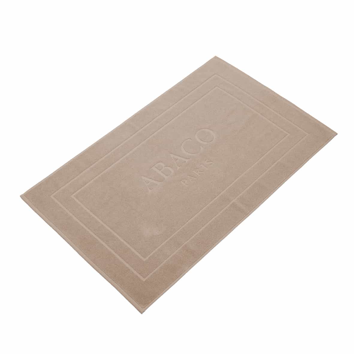 Tapis de bain coton - design 19 Taupe - 60 x 100 cm