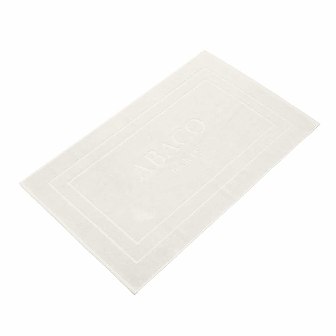 Tapis de bain coton - design 19 Blanc - 60 x 100 cm