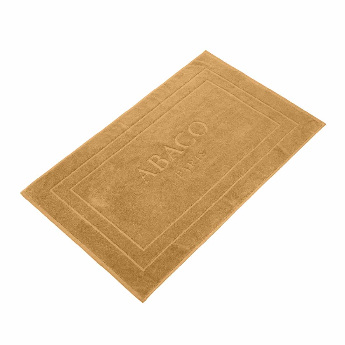 Tapis de bain coton - design 19 Jaune moutarde - 60 x 100 cm