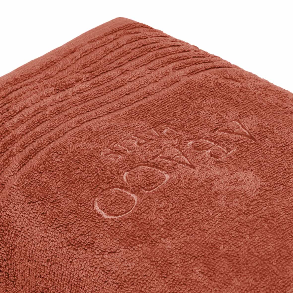 Gant de toilette coton peigné LT - Ecume Terracotta - 6 x (15 x 21 cm) – Image 2