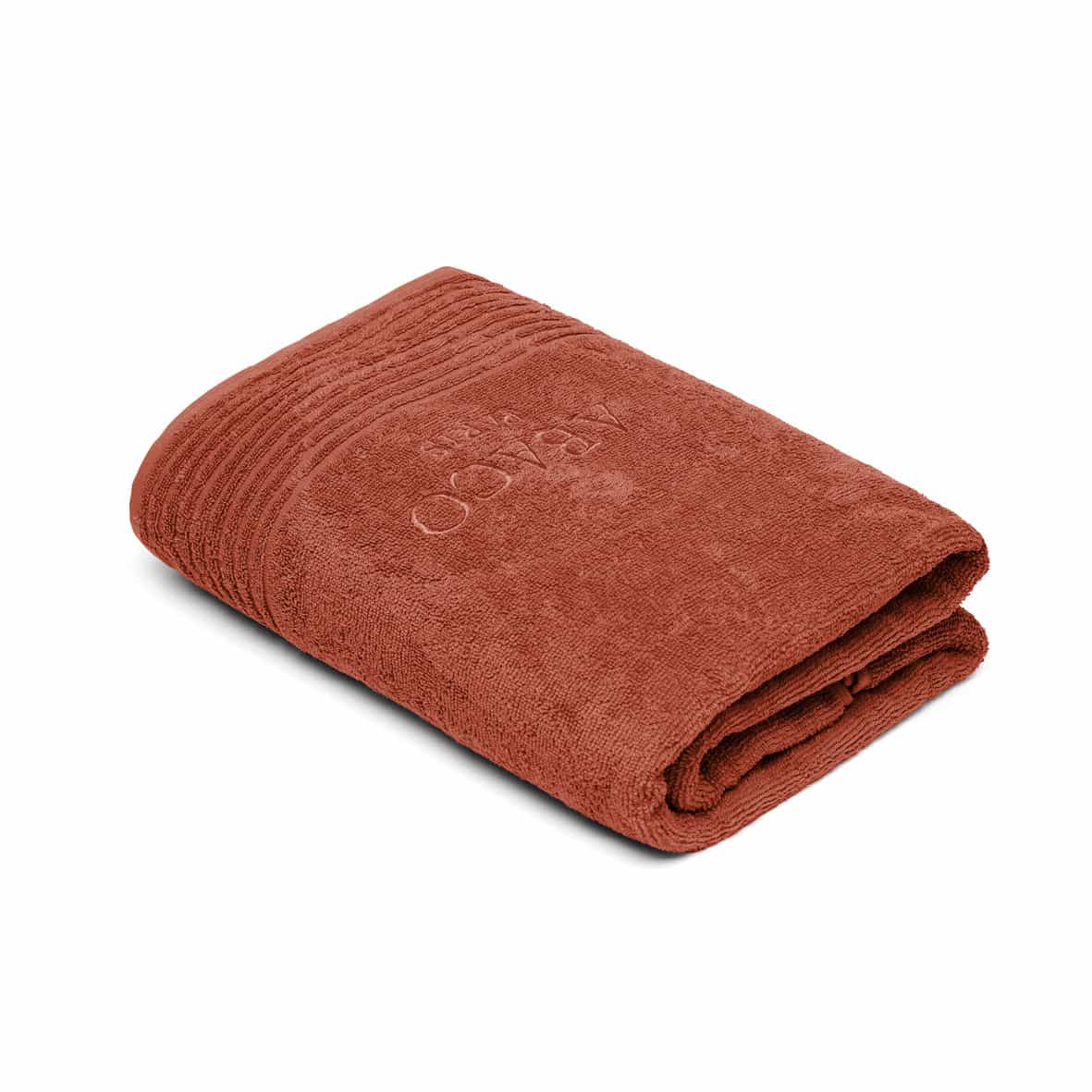 Drap de bain coton peigné LT - Ecume Terracotta - 100 x 150 cm