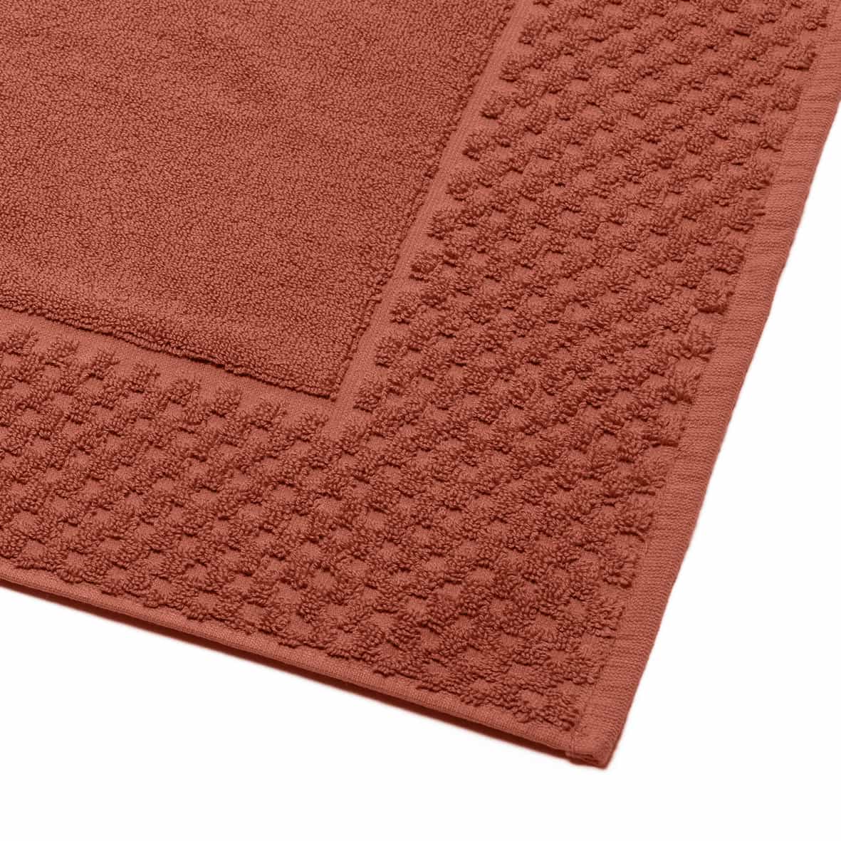Tapis de bain coton - design 18 Terracotta - 50 x 70 cm – Image 2