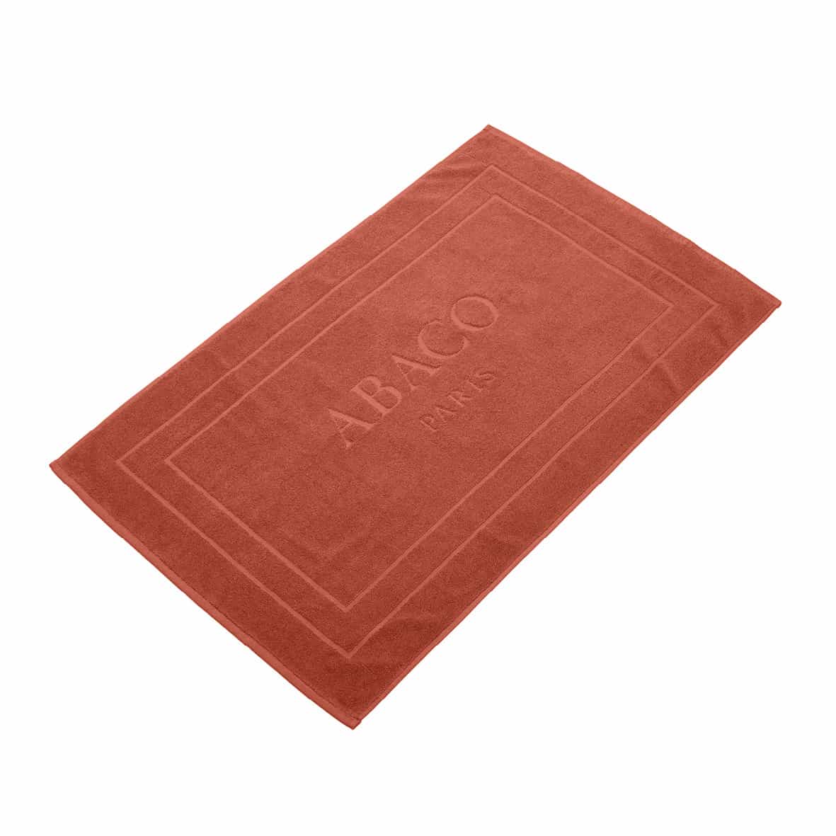 Tapis de bain coton - design 19 Terracotta - 60 x 100 cm