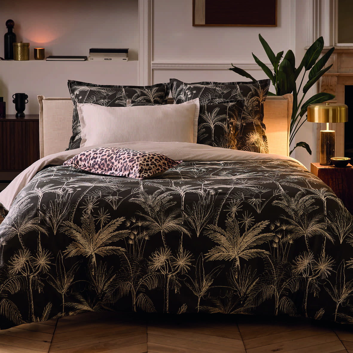 Taie d'oreiller satin de coton - Fauve Brun Clair - 30 x 50 cm – Image 2