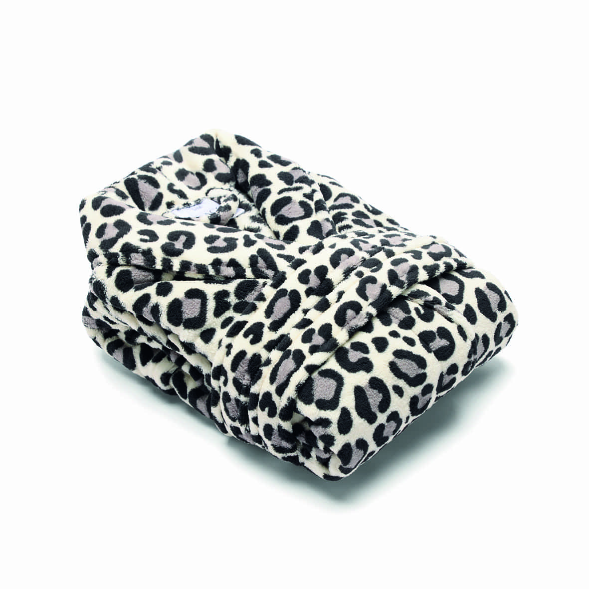 Robe de chambre polyester Séva Noir / Blanc - L / XL