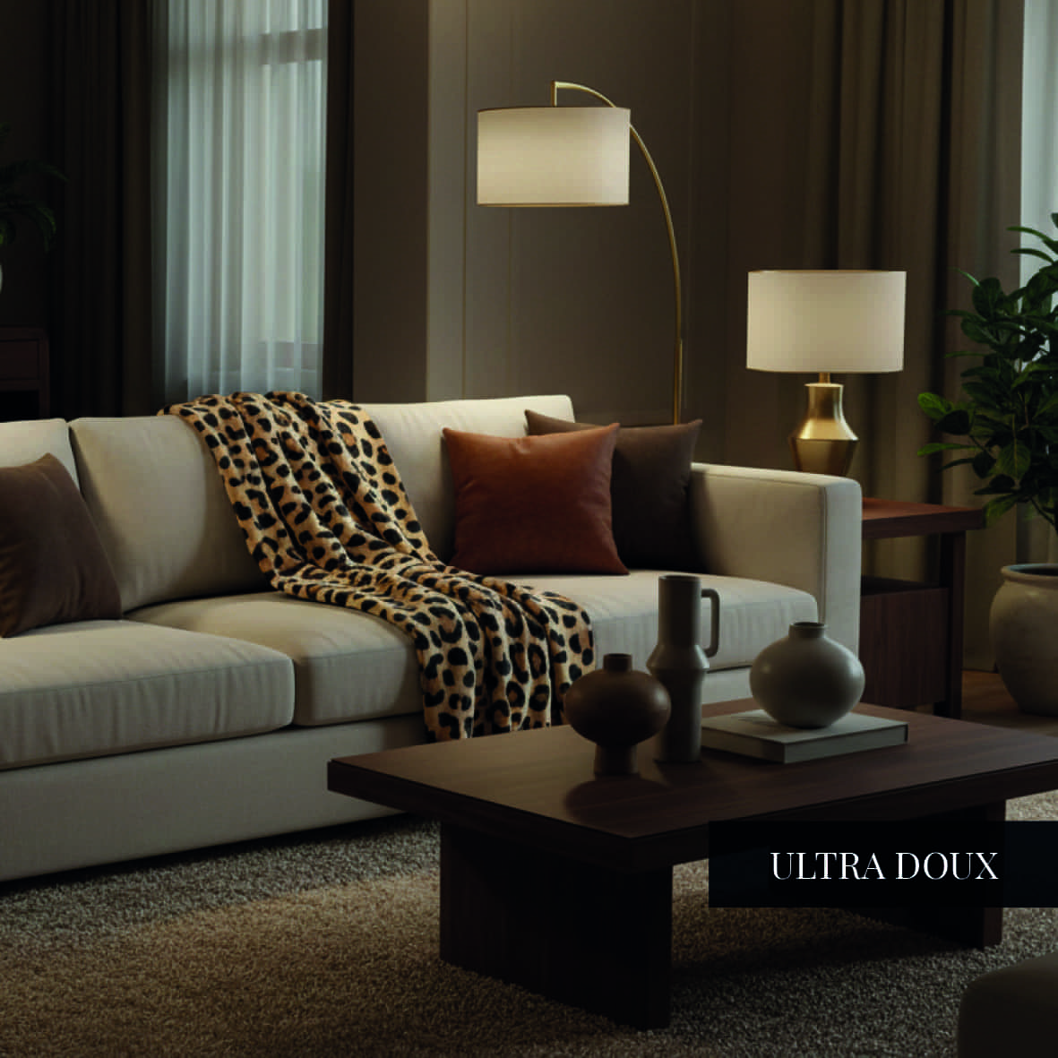 Plaid en polaire Nocta Brun - 180 x 220 cm – Image 3