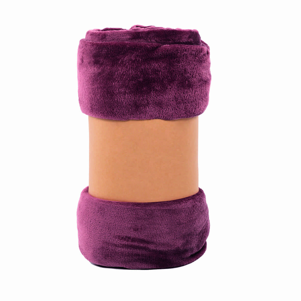 Plaid en polaire  Bordeaux - 130 x 160 cm