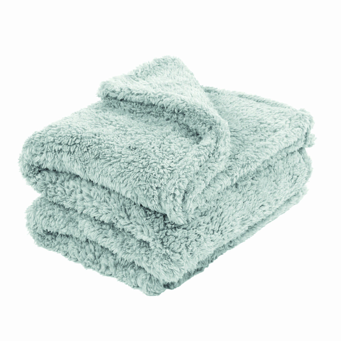 Plaid teddy  Gris clair - 130 x 170 cm