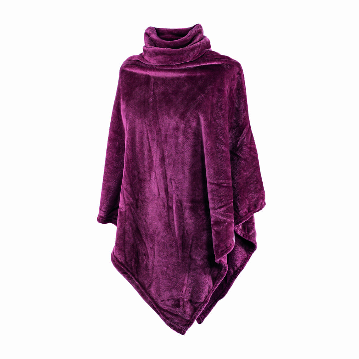 Poncho en polaire  Brun roux - 80 x 80 cm