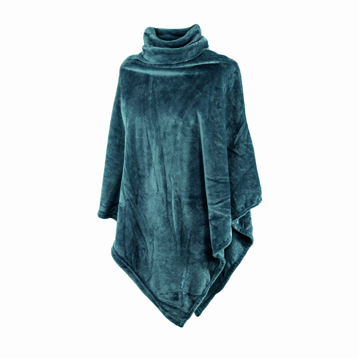 Poncho en polaire  Bleu - 80 x 80 cm