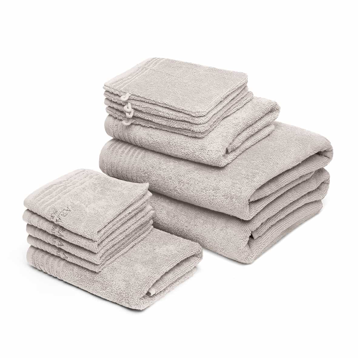 Ensemble complet de linge de bain coton peigné LT - Ecume Sable